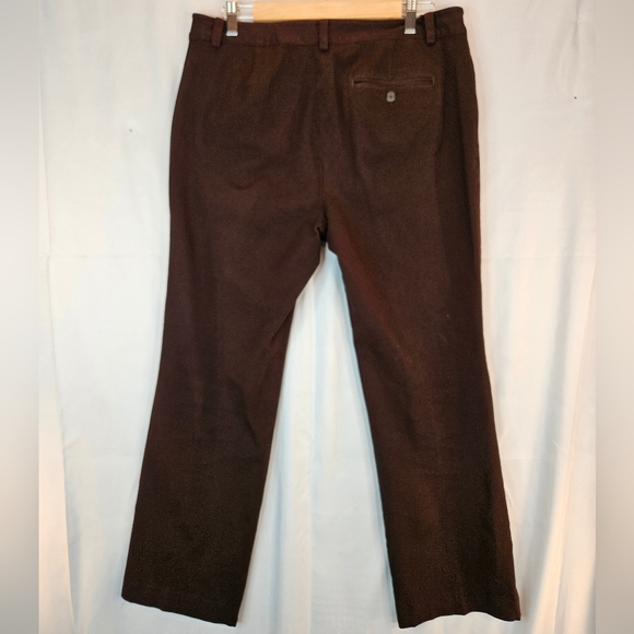 Lauren Ralph Lauren Brown Career Pant Sz 14 Business Workwear Durability Stretch - Picture 7 of 10
